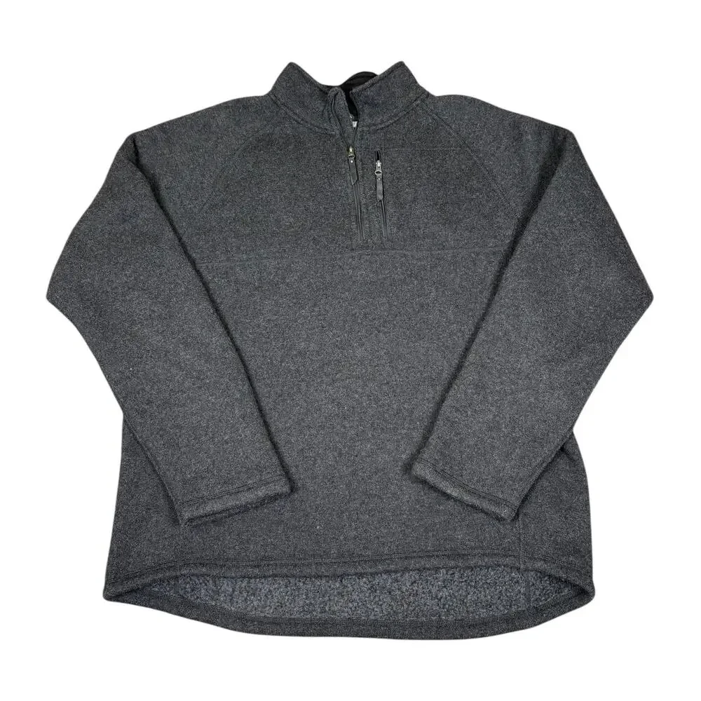 Smartwool Echo Lake Half Zip Wool Sweater Men's XL Dark Gray Winter Outdoor Warm